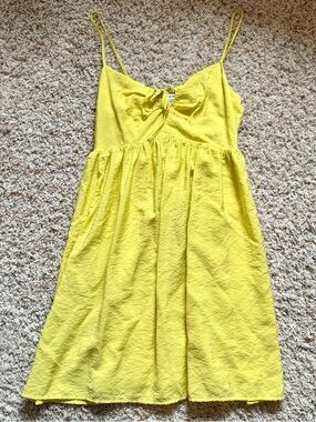 Nine West - Women’s (M) Strappy Babydoll Cut Out Tie Smocked Summer Spring Dress